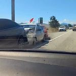 Çerkeş’te zincirleme kaza kamerada