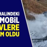 Çankırı’da seyir halindeki otomobil alevlere teslim oldu