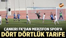 Çankırı FK- Merzifon Spor karşılaşmasından kareler