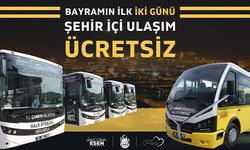 Bayramın İlk İki Günü Toplu Taşıma Ücretsiz