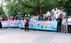 İsrail'in "Mavi Marmara" saldırısı yıldönümünde Çankırı’da protesto edildi