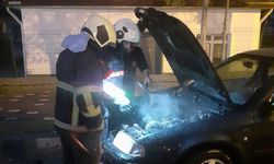 Çankırı'da otomobil yanıgını!