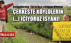 Çerkeşlilerden  Filiz'in besi çiftliğine protesto