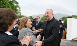 Azerbaycan Cumhurbaşkanı Aliyev, Hocalı’ya taşınan halkla bir araya geldi