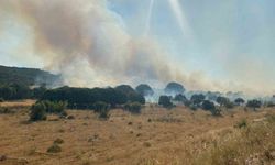 Çanakkale’de alevlerin tehdit ettiği köy boşaltıldı