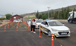 Çankırı'da  sürücü sınav parkuru yenilendi