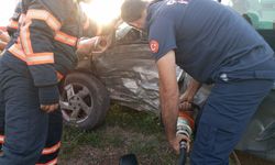 Eldivan yolunda sıkışmalı trafik kazası: Yaralılar var