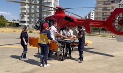 Diyarbakır’da yüksekten düşen çocuk ambulans helikopterle hastaneye nakledildi