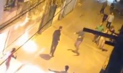 Babasının evine sığınan eşine molotofla dehşeti yaşattı