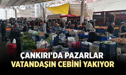 Çankırı’da pazar fiyatları vatandaşın cebini yakıyor