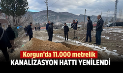 Korgun’da 11.000 metrelik kanalizasyon hattı yenilendi