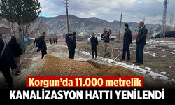 Korgun’da 11.000 metrelik kanalizasyon hattı yenilendi