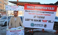 Hakkari’de LGBT kapatılsın imza kampanyası