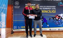 Çankırılı Güreşçiden Okul Sporlarında Türkiye derecesi