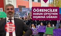 Kadın cinayetlerini protesto eden öğrenciler, Harun Çiftçi’nin hışmına uğradı