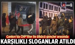 Çankırı’da CHP’liler ile Ülkücü gençler arasında karşılıklı sloganlar atıldı