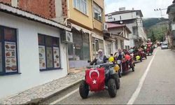 Alpaslan köyünde kadınlardan elektrikli motorlarla "Anneler Günü" konvoyu