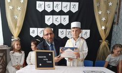 Minik Hamza 5 yaşında Kuran-ı Kerim’i hatmetti