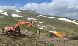 Sivas’ta doğalgaz boru hattında yangın