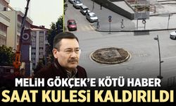 Melih Gökçek'in Çankırı’da saat kulesi kaldırıldı