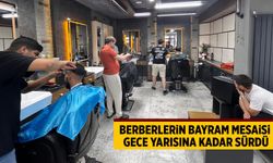 Çankırı’da berberlerin bayram mesaisi gece yarısına kadar sürdü