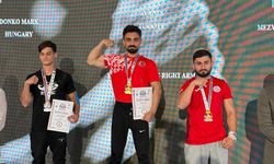 Çankırılı Enes Talha Ay, Avrupa Bilek Güreşi Şampiyonu oldu