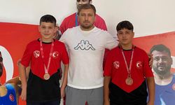Çankırılı minik pehlivanlardan büyük başarı
