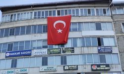 Hakkari’de ‘Terörsüz Türkiye’ye bayraklı destek