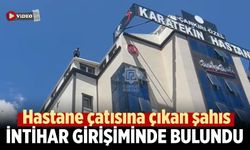Çankırı’da hastane çatısında intihar girişimi