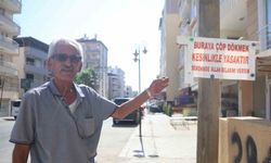 Çöp sorununa ‘Buraya çöp dökmek kesinlikle yasaktır, dökenin Allah belasını versin’ sözlerinin olduğu tabelayı asarak son verdi
