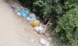 Kato Dağı’ndaki Kaval Şelalesi’nde çöp tepkisi