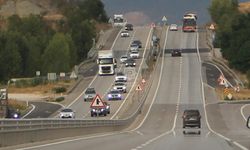 Çankırı D-100 karayolunda tatil dönüşü yoğunluğu