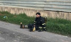 Alevlerin karşısında bir anlık mola: İtfaiye erlerinin yangınla imtihanı