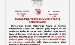 Ankara Valiliği kuvvetli yağışa karşı uyardı