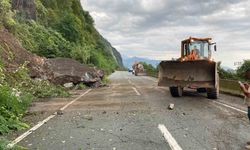 Artvin’de heyelan nedeniyle kapanan Karadeniz Sahil Yolu yeniden ulaşıma açıldı