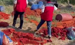 Katkı maddesi kullanılarak üretilen tonlarca domates posasına ve biber salçasına el konuldu