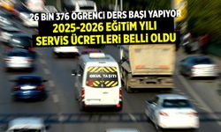 Çankırı'da 2025-2026 Eğitim Yılı servis ücretleri belli oldu