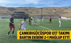 Çankırıgücüspor U17 takımı, Bartın Gençlerbirliği’ni 2-1 mağlup etti