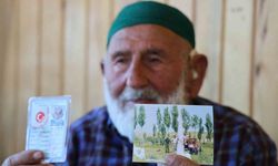 95 yaşındaki Mahmut dede, sağlıklı yaşamın sırrının süt ürünleri olduğunu söyledi