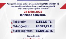 Bakan Işıkhan: "Şehitlerimizin bizlere emaneti evlatlarımıza, eğitim-öğretim yardımını 24 Ekim Cuma günü ödüyoruz"