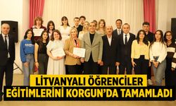 Litvanyalı öğrenciler eğitimlerini Korgun’da tamamladı