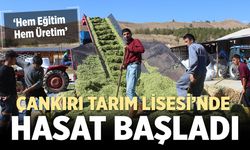 Çankırı Şehit Mehmet Ata Tarım Lisesi’nde hasat sevinci
