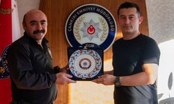 Çankırı Emniyet Müdürü Canıtez’den Polis Memuru Keskin’e Veda ziyareti