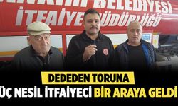 Çankırı İtfaiyesinde üç nesil bir araya geldi