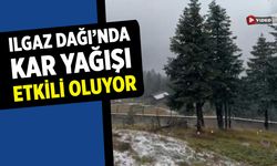 Ilgaz Dağı’nda kar yağışı etkili oluyor