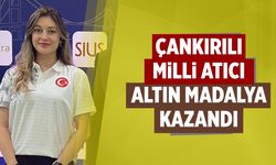 Çankırılı Milli Atıcı Havalı Tüfekte altın madalya kazandı