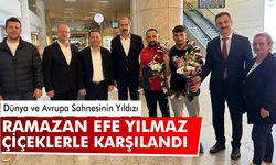 Çankırı’nın Gururu Ramazan Efe Yılmaz Çiçeklerle Karşılandı