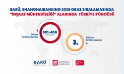 BARÜ, 'İnşaat Mühendisliği' alanında Türkiye 3'üncüsü