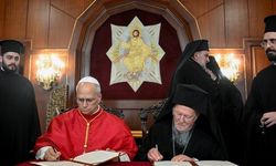 Papa 14. Leo, Balat’ta Fener Rum Patriği Bartholomeos ile görüştü