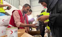 Türk Kızılay'ın İyilik Gemisi yardımları Gazze'de
